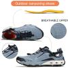 imageHUMTTO Mens Athletic Outdoor Sandals  Walking Shoes for Men Closed Toe NonSlip River Quick Drying Aqua Shoe Versatile Wading Tracing ShoesLight Blue