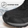 imageHUMTTO Womens Winter Warm Waterproof Snow Boots Lightweight NonSlip Faux Fur Lined Ankle BootiesBlack