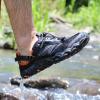 imageHUMTTO Water Shoes Men Quick Dry Outdoor Sports Barefoot Shoes NonSlip Aqua Hiking Sandals for Summer Swimming Surfing Kayaking Diving  Pool Beach Lake ampamp River All Black 75Black
