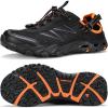 imageHUMTTO Water Shoes Men Quick Dry Outdoor Sports Barefoot Shoes NonSlip Aqua Hiking Sandals for Summer Swimming Surfing Kayaking Diving  Pool Beach Lake ampamp River All Black 75Black