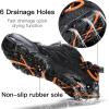 imageHUMTTO Water Shoes Men Quick Dry Outdoor Sports Barefoot Shoes NonSlip Aqua Hiking Sandals for Summer Swimming Surfing Kayaking Diving  Pool Beach Lake ampamp River Black 75Black