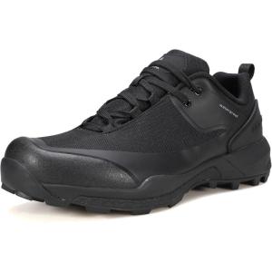 imageHUMTTO Mens AllPurpose Waterproof Hiking Shoes  Lightweight ampamp Breathable NonSlip Trekking Trail ShoesBlack