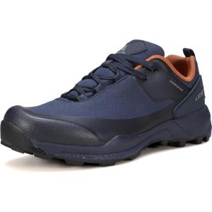 imageHUMTTO Mens AllPurpose Waterproof Hiking Shoes  Lightweight ampamp Breathable NonSlip Trekking Trail ShoesBlue