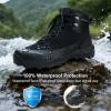 imageHUMTTO Mens AllPurpose Waterproof Hiking BootsLightweight ampamp Breathable Outdoor NonSlip Trails Mid Hiking ShoesBlack