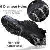 image:imageHUMTTO Water Shoes Men Quick Dry Outdoor Sports Barefoot Shoes NonSlip Aqua Hiking Sandals for Summer Swimming Surfing Kayaking Diving  Pool Beach Lake amp River All Black 75All Black