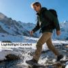 image:imageHUMTTO Mens Winter Hiking Snow Boots  Waterproof Warm amp NonSlip Lightweight Fur Lined Ankle Boots For ColdWeather Daily Work Trails and MoreBlack