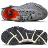 image:imageHUMTTO Water Shoes Men Quick Dry Outdoor Sports Barefoot Shoes NonSlip Aqua Hiking Sandals for Summer Swimming Surfing Kayaking Diving  Pool Beach Lake amp River Black 75Grey