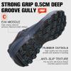 image:imageHUMTTO Mens AllPurpose Waterproof Hiking Shoes  Lightweight amp Breathable NonSlip Trekking Trail ShoesBlue