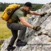 image:imageHUMTTO Mens AllTerrain Waterproof Hiking Shoes Lightweight Breathable Anti Slip Outdoor Trekking Trails ShoesBlueb
