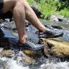 image:imageHUMTTO Mens Amphibious Water Shoes  Hiking Sandals for Men Outdoor Water Sandal Closed Toe NonSlip River Shoes Summer Quick Drying Aqua ShoeBlackOrange