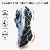 image:imageHUMTTO Mens Amphibious Water Shoes  Hiking Sandals for Men Outdoor Water Sandal Closed Toe NonSlip River Shoes Summer Quick Drying Aqua ShoeLight BlueDark Blue