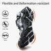 image:imageHUMTTO Mens Amphibious Water Shoes  Hiking Sandals for Men Outdoor Water Sandal Closed Toe NonSlip River Shoes Summer Quick Drying Aqua ShoeSilver GrayBlack