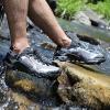image:imageHUMTTO Mens Amphibious Water Shoes  Hiking Sandals for Men Outdoor Water Sandal Closed Toe NonSlip River Shoes Summer Quick Drying Aqua ShoeSilver GrayBlack