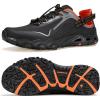 image:imageHUMTTO Mens Amphibious Water Shoes  Hiking Sandals for Men Outdoor Water Sandal Closed Toe NonSlip River Shoes Summer Quick Drying Aqua ShoeBlackOrange