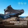 image:imageHUMTTO Mens Waterproof Hiking Boots Lightweight Mid Ankle Trekking Shoes Anti Slip Outdoor Trail Boots for Backpacking CampingBlack
