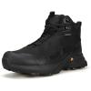 image:imageHUMTTO Mens Waterproof Hiking Boots Lightweight Mid Ankle Trekking Shoes Anti Slip Outdoor Trail Boots for Backpacking CampingBlack