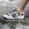image:imageHUMTTO Mens Water amp Land Shoes  Summer Quick Drying Water Shoes Hiking Sandals Outdoor NonSlip Closed Toe Water Sandals River Aqua ShoeBeigeDark Grey