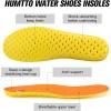 image:imageHUMTTO Mens Water amp Land Shoes  Summer Quick Drying Water Shoes Hiking Sandals Outdoor NonSlip Closed Toe Water Sandals River Aqua ShoeBeigeDark Grey