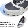 image:imageHUMTTO Mens Water amp Land Shoes  Summer Quick Drying Water Shoes Hiking Sandals Outdoor NonSlip Closed Toe Water Sandals River Aqua ShoeBeigeDark Grey