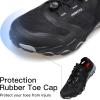image:imageHUMTTO Mens Water amp Land Shoes  Summer Quick Drying Water Shoes Hiking Sandals Outdoor NonSlip Closed Toe Water Sandals River Aqua ShoeBlackGrey
