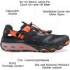 image:imageHUMTTO Mens Water amp Land Shoes  Summer Quick Drying Water Shoes Hiking Sandals Outdoor NonSlip Closed Toe Water Sandals River Aqua ShoeBlackOrangered
