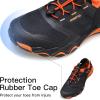 image:imageHUMTTO Mens Water amp Land Shoes  Summer Quick Drying Water Shoes Hiking Sandals Outdoor NonSlip Closed Toe Water Sandals River Aqua ShoeBlackOrangered