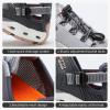 image:imageHUMTTO Womens Amphibious Water Shoes  Closed Toe Hiking Sandals Summer Outdoor Water Sandal NonSlip River Shoes Quick Drying Aqua ShoeAsh GreySky Grey