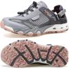 image:imageHUMTTO Womens Amphibious Water Shoes  Closed Toe Hiking Sandals Summer Outdoor Water Sandal NonSlip River Shoes Quick Drying Aqua ShoeAsh GreySky Grey