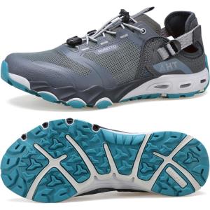 image:imageHUMTTO Mens Water amp Land Shoes  Summer Quick Drying Water Shoes Hiking Sandals Outdoor NonSlip Closed Toe Water Sandals River Aqua ShoeGreyBlue