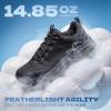 image:imageHUMTTO Mens Waterproof Lightweight Hiking Shoes Non Slip Trekking Trail Sneakers for Walking Comfort Outdoor Camping All TerrainBlack