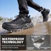 image:imageHUMTTO Mens Waterproof Lightweight Hiking Shoes Non Slip Trekking Trail Sneakers for Walking Comfort Outdoor Camping All TerrainBlack