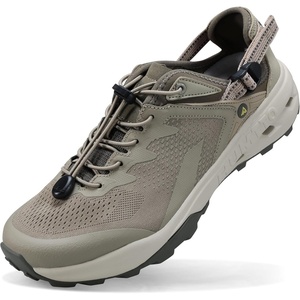 image:imageHUMTTO Mens Amphibious Water Shoes Closed Toe Hiking Sandals NonSlip Quick Dry Outdoor Athletic Shoes for River Trekking BeachTaupe