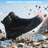 image:imageHUMTTO Mens AllTerrain Waterproof Hiking Boots Lightweight Breathable Outdoor Ankle Boots Trekking Hiking ShoesBlack 5
