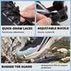 image:imageHUMTTO Womens Amphibious Water Shoes  Closed Toe Hiking Sandals with Adjustable Strap Quick Dry Athletic Aqua Shoes for River WalkingBlackLavender