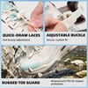 image:imageHUMTTO Womens Amphibious Water Shoes  Closed Toe Hiking Sandals with Adjustable Strap Quick Dry Athletic Aqua Shoes for River WalkingIvoryMint