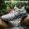 image:imageHUMTTO Mens Non Slip QuickDrying Water Shoes Stream TrekkingBeigeTea Grey
